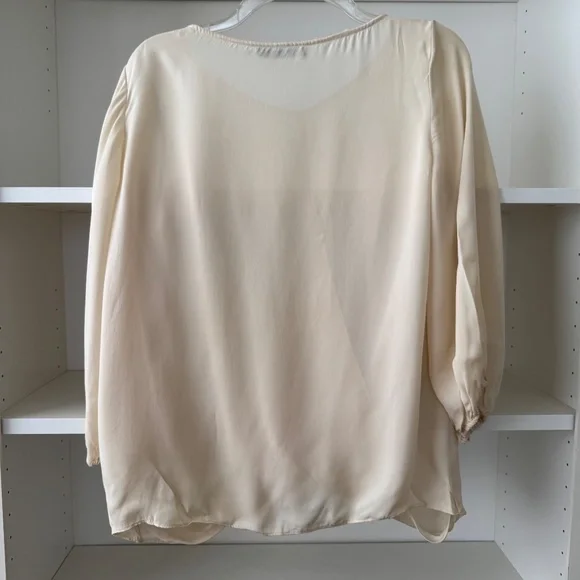 ALICE + OLIVIA BRAD DRAPED CRISSCROSS BLOUSE - Picture 5 of 8